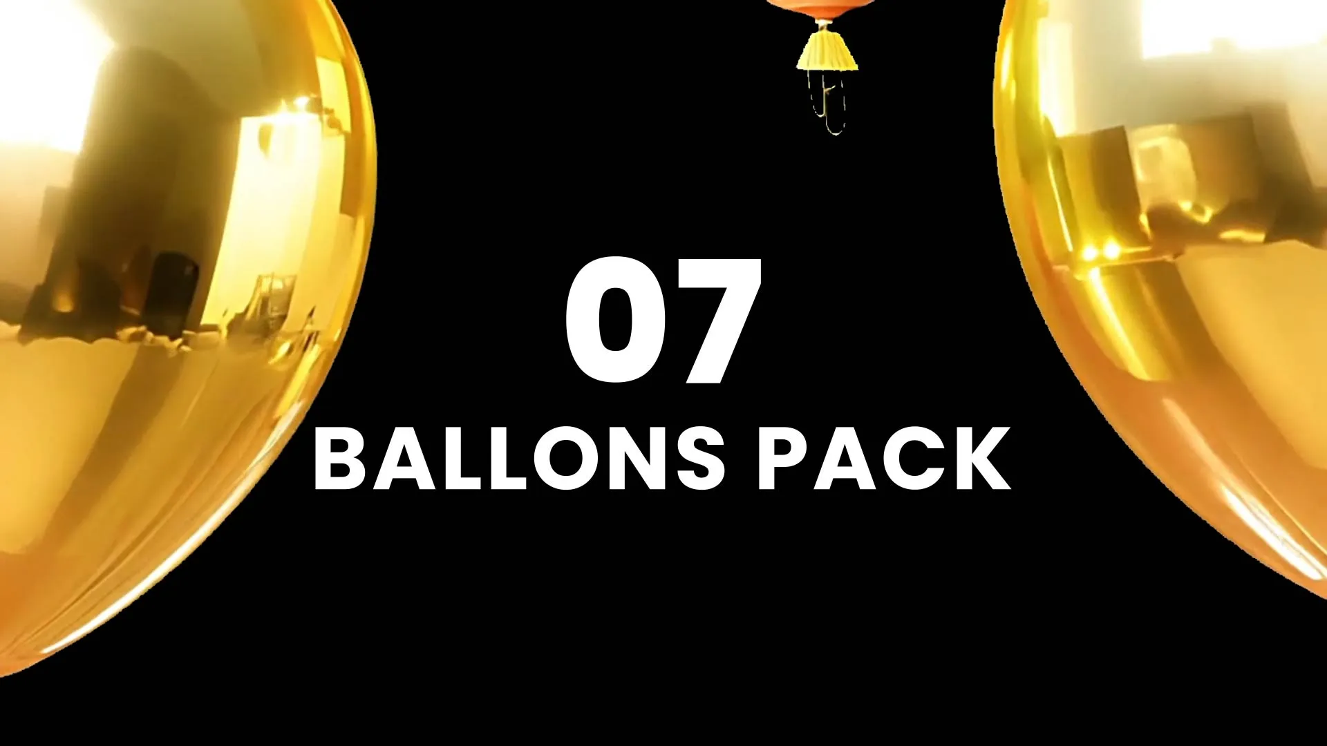 Golden Balloons Transition Pack for Event Video Projects